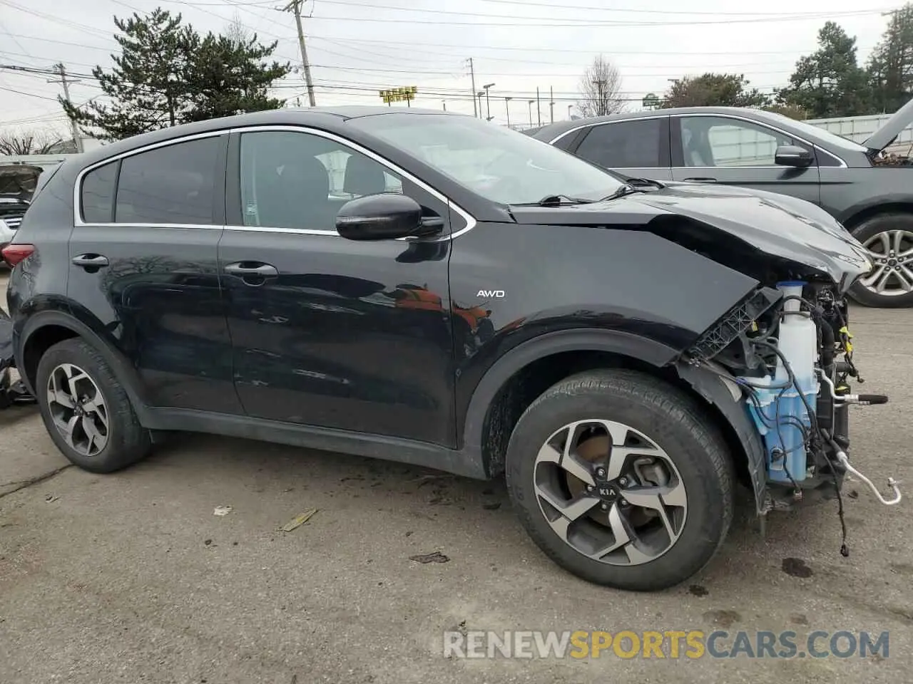 4 fotografías del automóvil dañado KNDPMCAC0M7909785 KIA SPORTAGE 2021