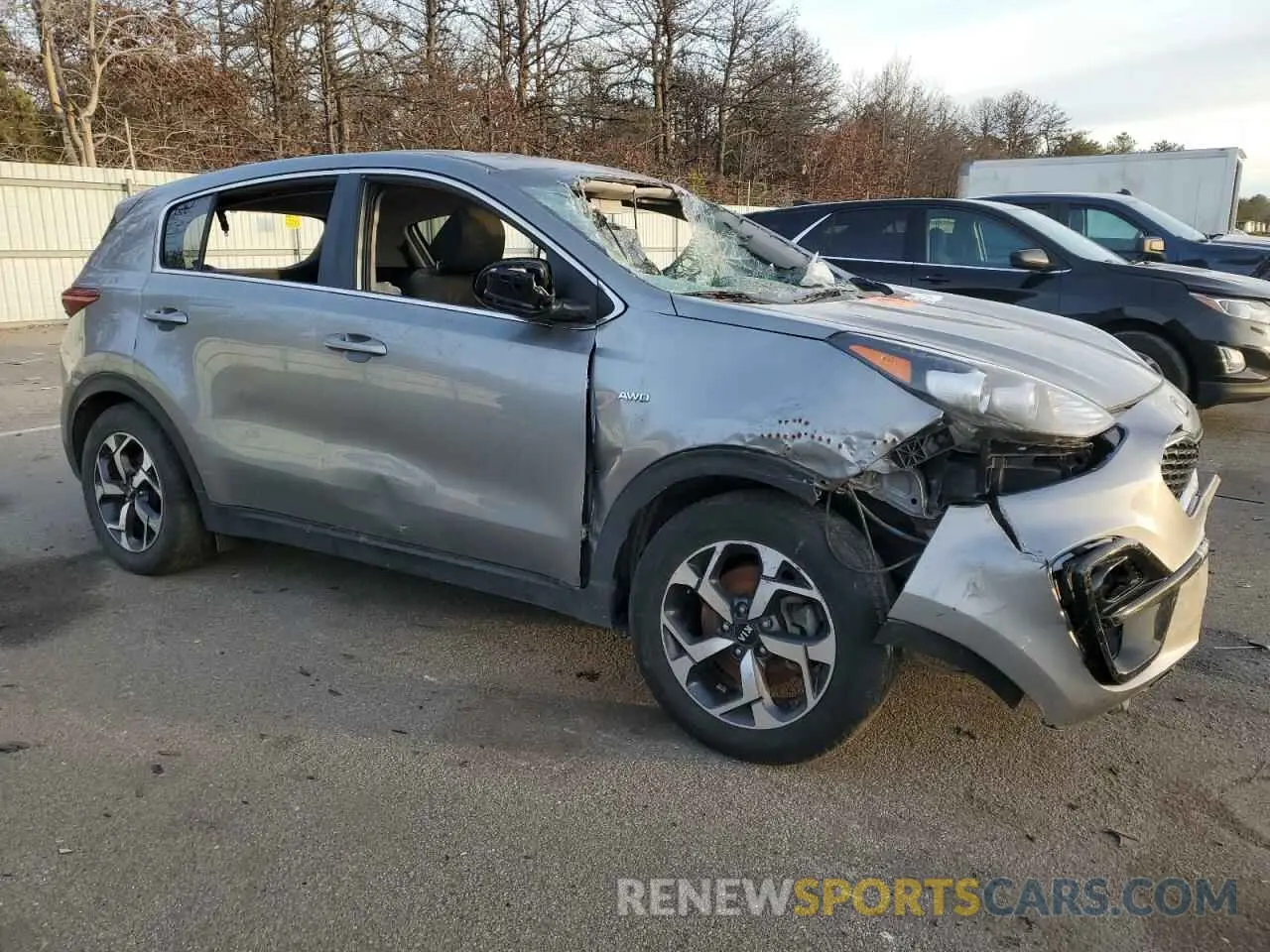 4 fotografías del automóvil dañado KNDPMCAC2M7897848 KIA SPORTAGE 2021