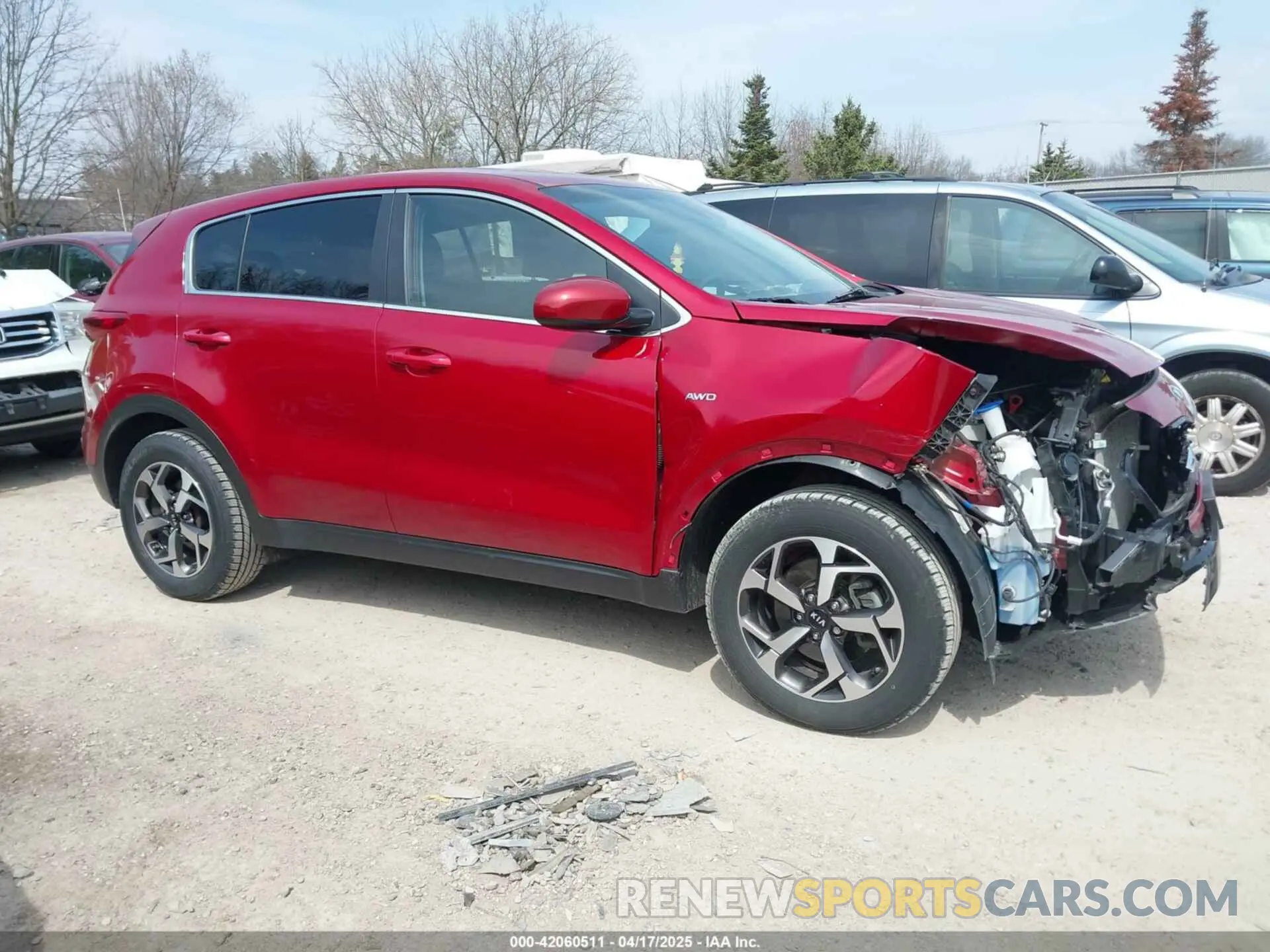 1 fotografías del automóvil dañado KNDPMCAC3M7901633 KIA SPORTAGE 2021