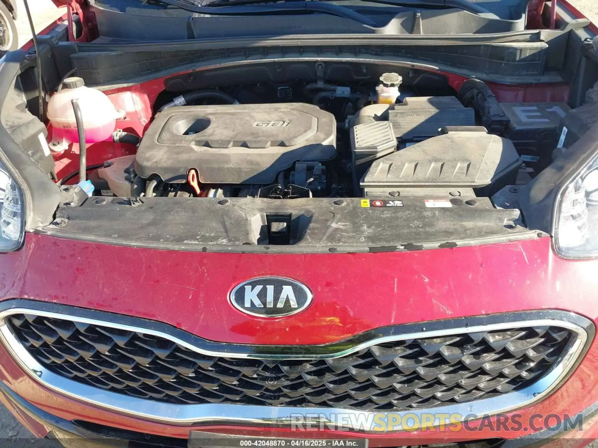 10 fotografías del automóvil dañado KNDPMCAC5M7911502 KIA SPORTAGE 2021