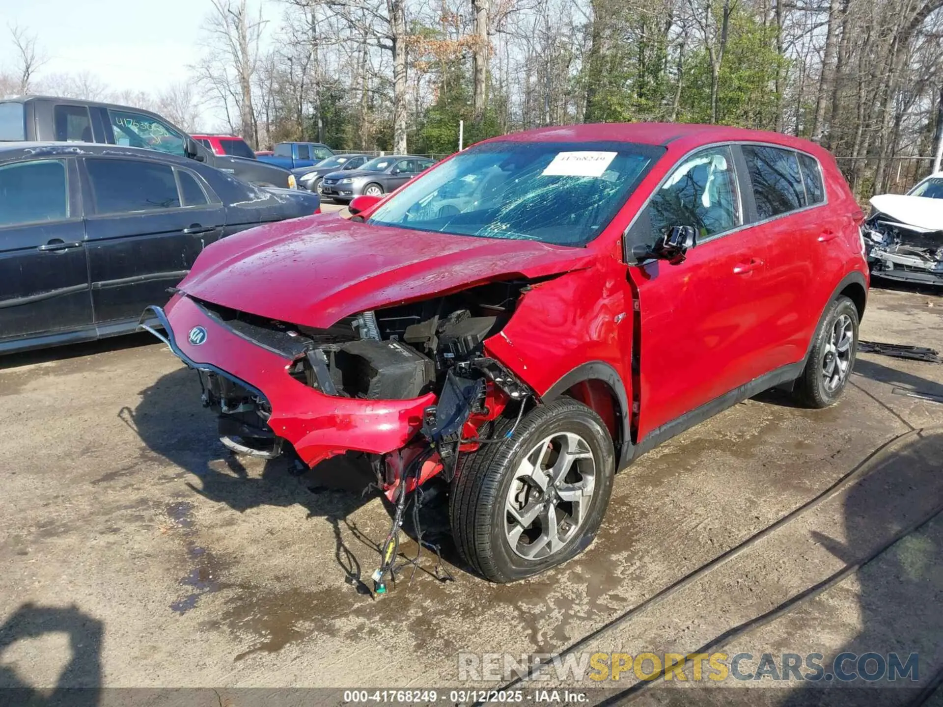 2 fotografías del automóvil dañado KNDPMCAC8M7903474 KIA SPORTAGE 2021