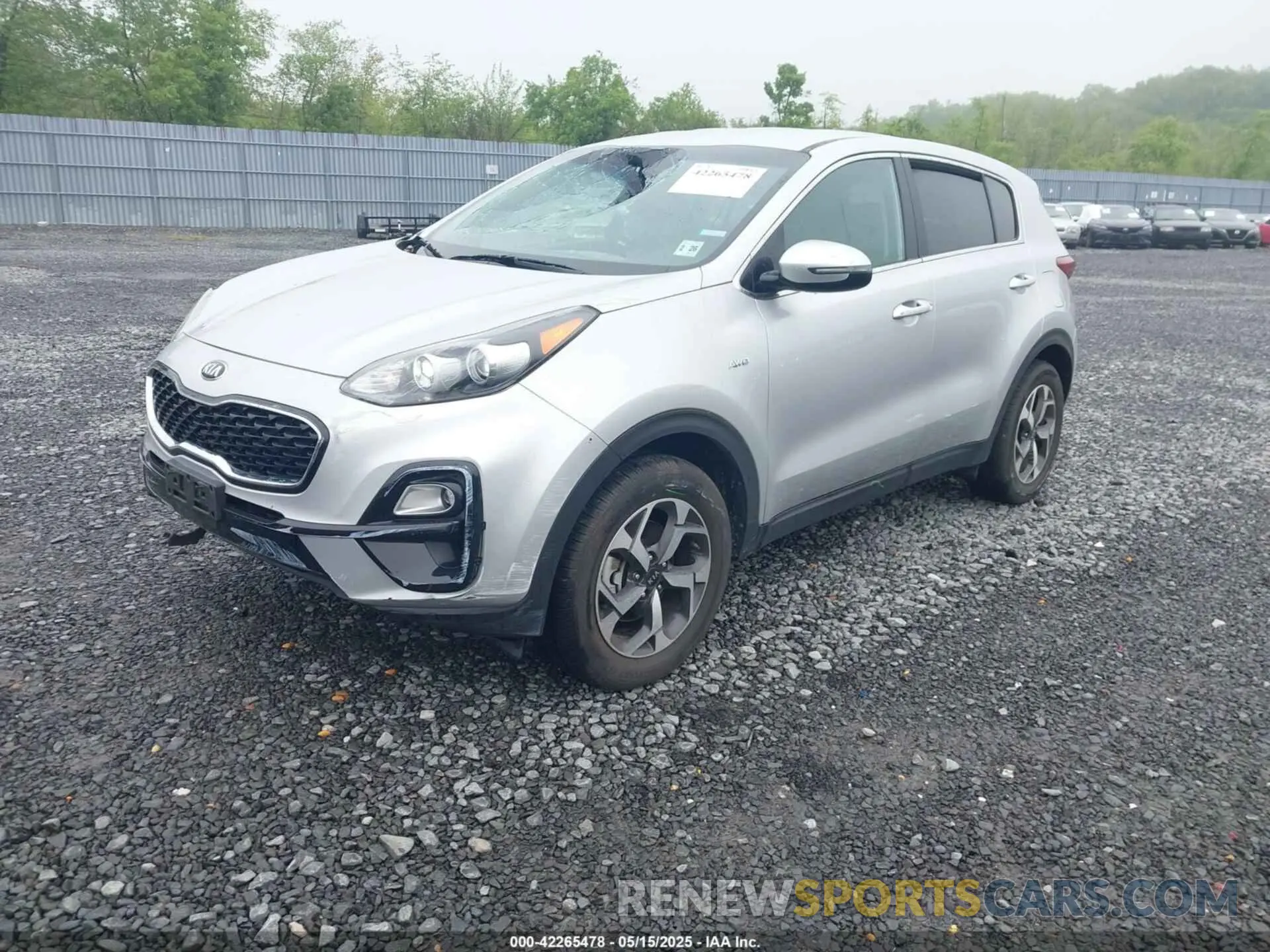 2 fotografías del automóvil dañado KNDPMCAC8M7915382 KIA SPORTAGE 2021
