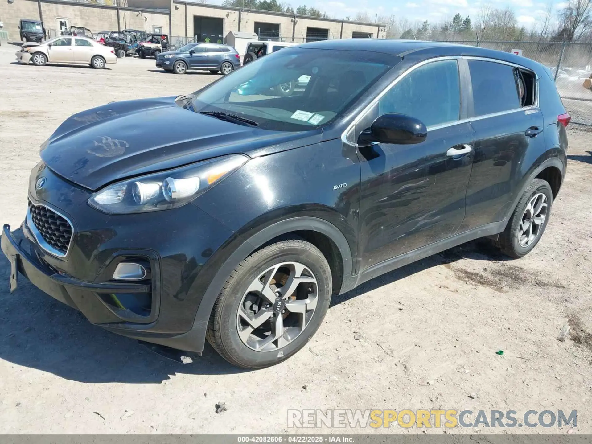 2 fotografías del automóvil dañado KNDPMCAC8M7933588 KIA SPORTAGE 2021