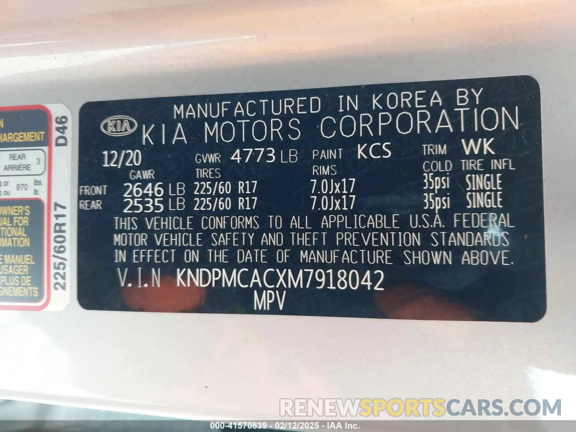 9 fotografías del automóvil dañado KNDPMCACXM7918042 KIA SPORTAGE 2021