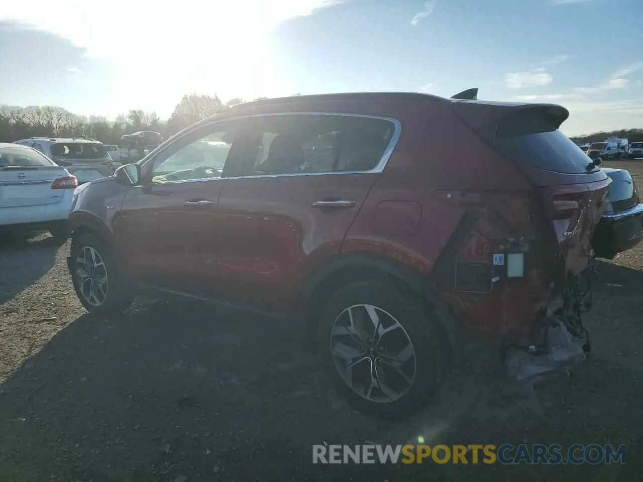 2 fotografías del automóvil dañado KNDPNCAC0M7858043 KIA SPORTAGE 2021
