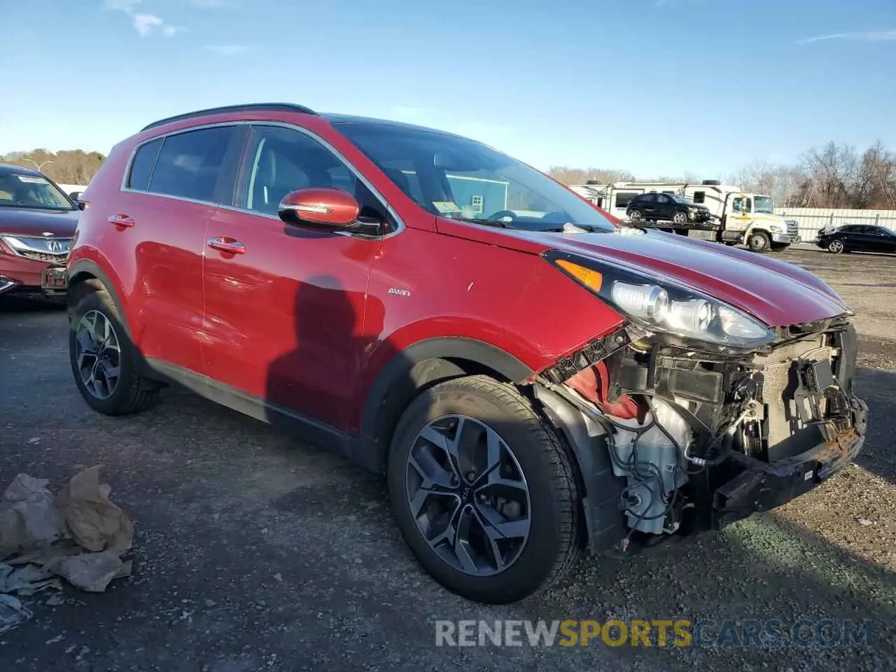 4 fotografías del automóvil dañado KNDPNCAC0M7858043 KIA SPORTAGE 2021