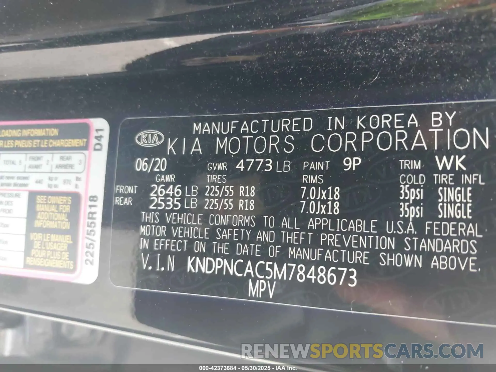 9 fotografías del automóvil dañado KNDPNCAC5M7848673 KIA SPORTAGE 2021