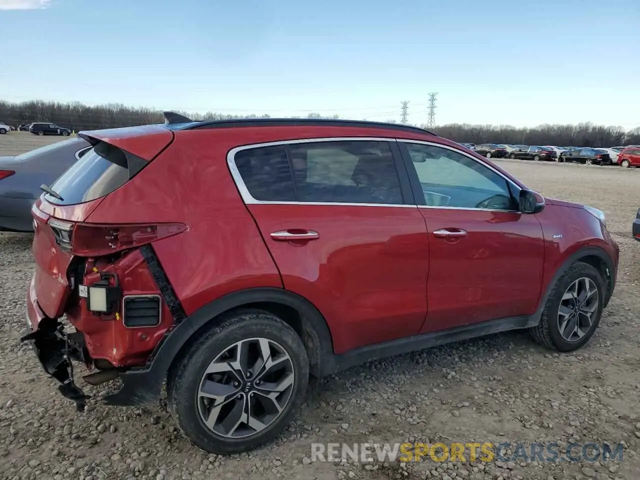 3 fotografías del automóvil dañado KNDPNCAC7M7859156 KIA SPORTAGE 2021
