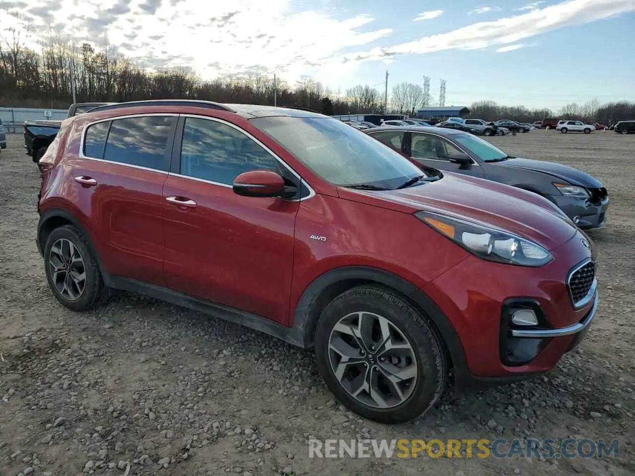 4 fotografías del automóvil dañado KNDPNCAC7M7859156 KIA SPORTAGE 2021