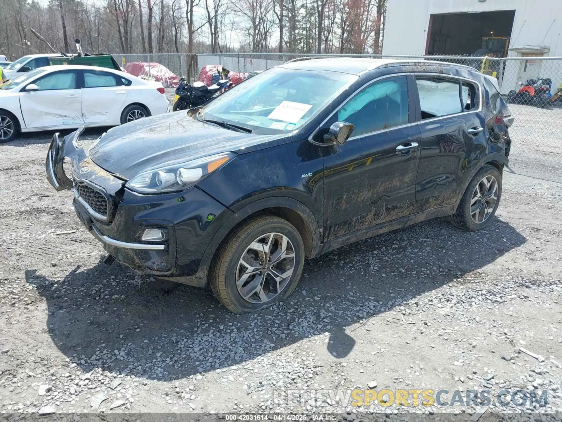 2 fotografías del automóvil dañado KNDPNCAC7M7911398 KIA SPORTAGE 2021