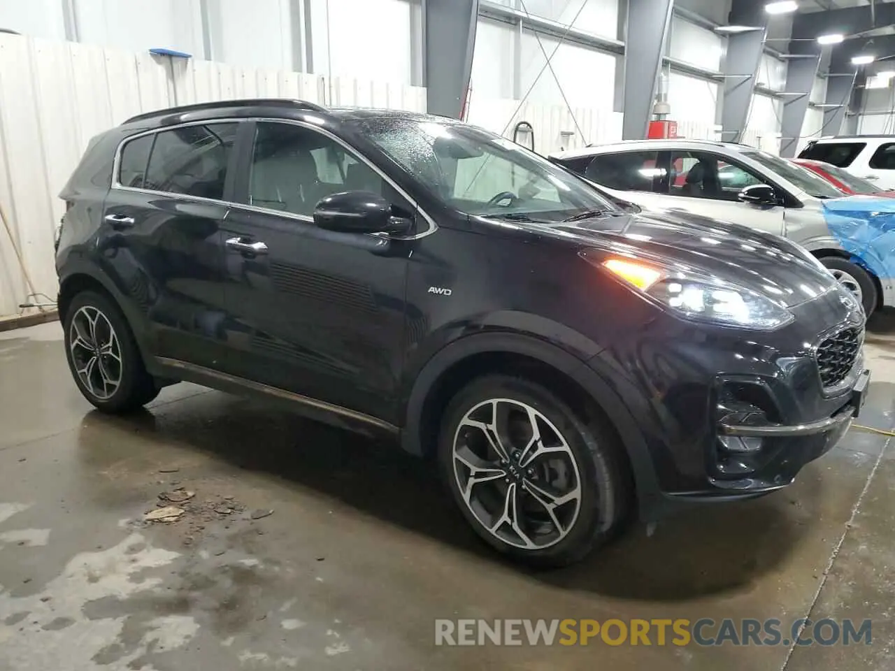 4 fotografías del automóvil dañado KNDPRCA68M7875445 KIA SPORTAGE 2021