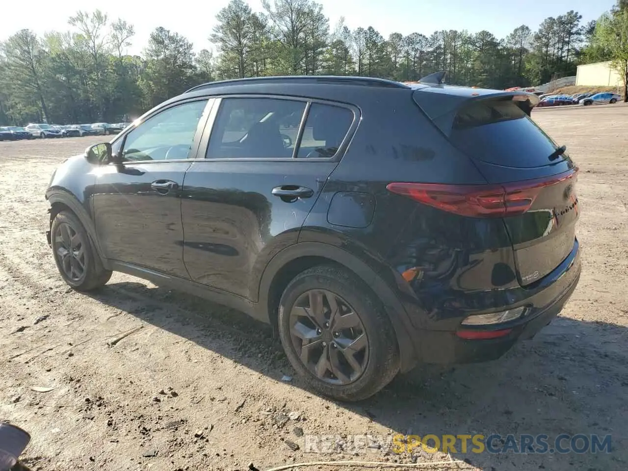 2 fotografías del automóvil dañado KNDP63AC1N7987438 KIA SPORTAGE 2022