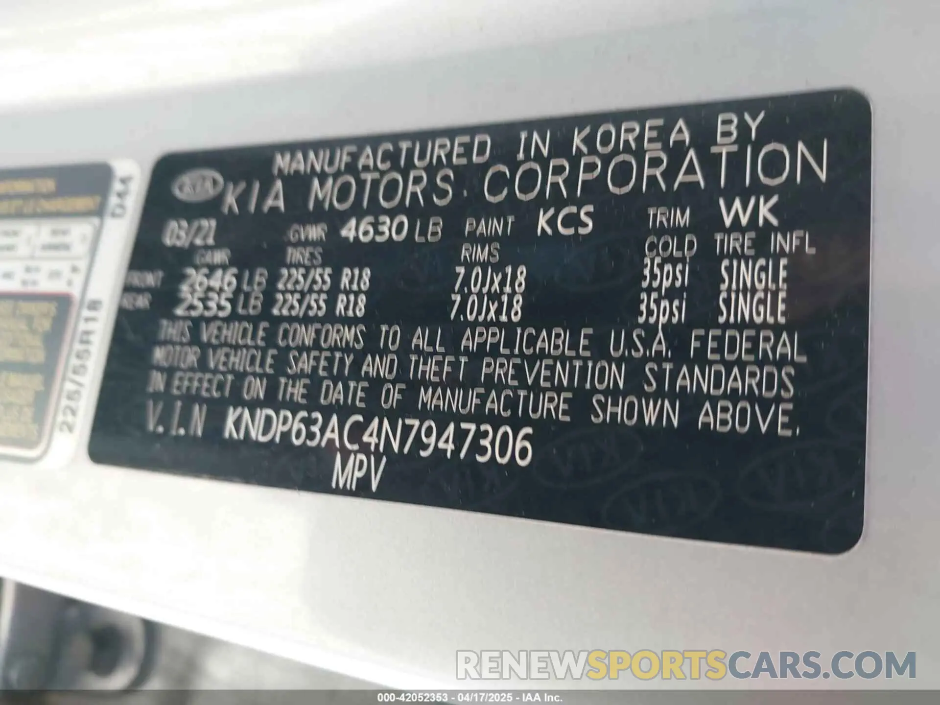 9 fotografías del automóvil dañado KNDP63AC4N7947306 KIA SPORTAGE 2022