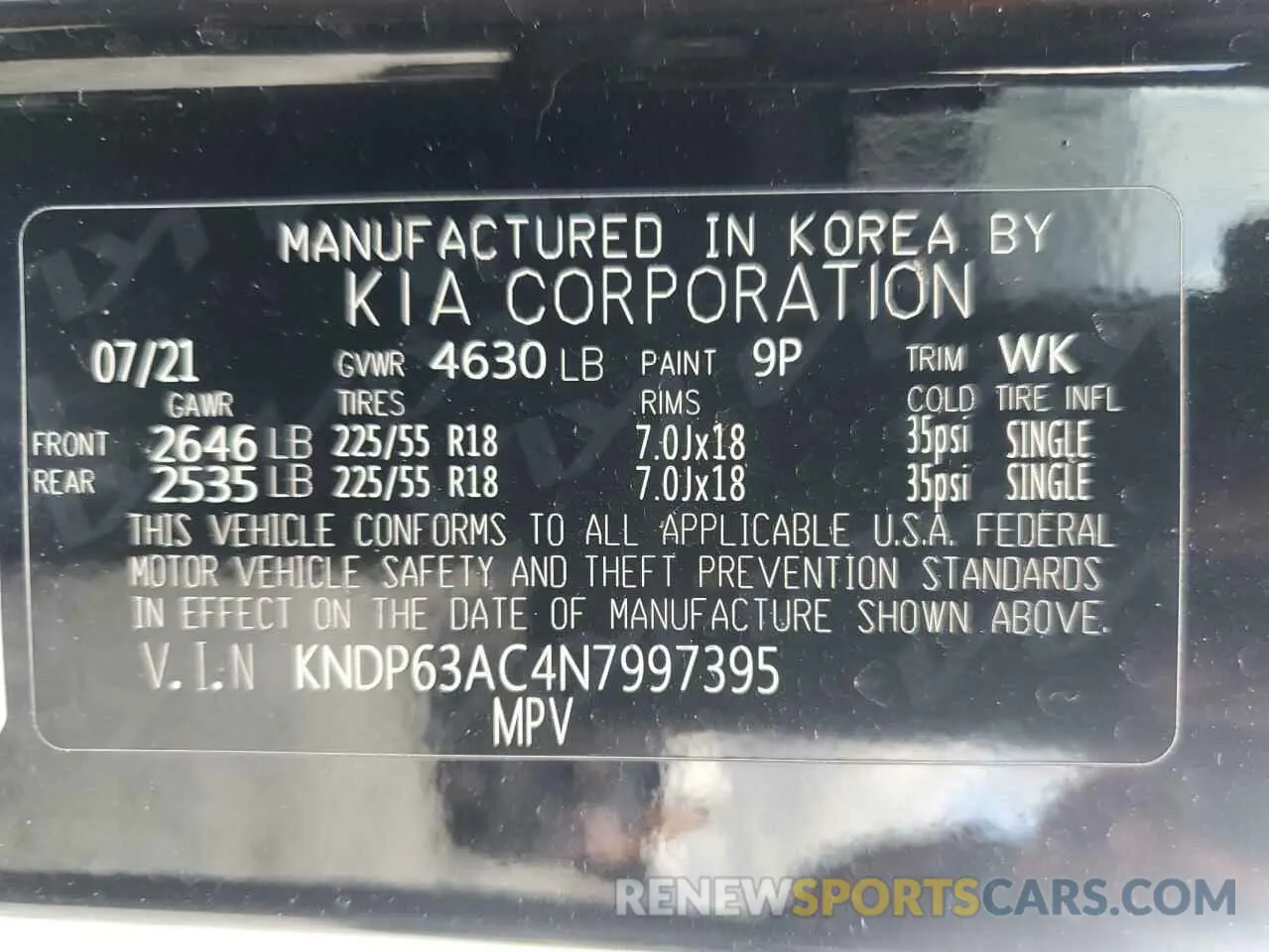 14 fotografías del automóvil dañado KNDP63AC4N7997395 KIA SPORTAGE 2022
