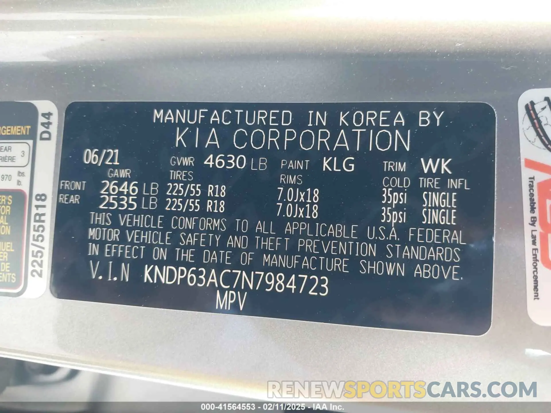 9 fotografías del automóvil dañado KNDP63AC7N7984723 KIA SPORTAGE 2022