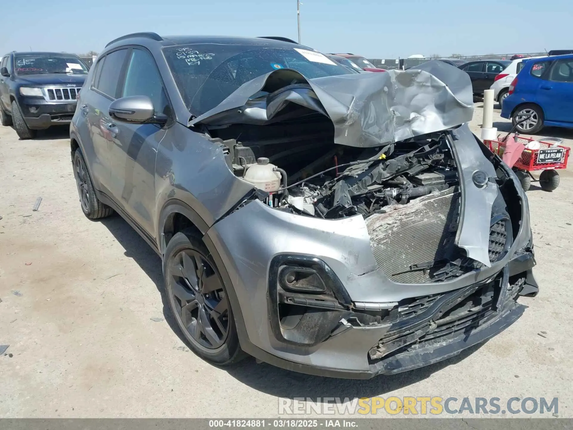 6 fotografías del automóvil dañado KNDP63ACXN7960139 KIA SPORTAGE 2022