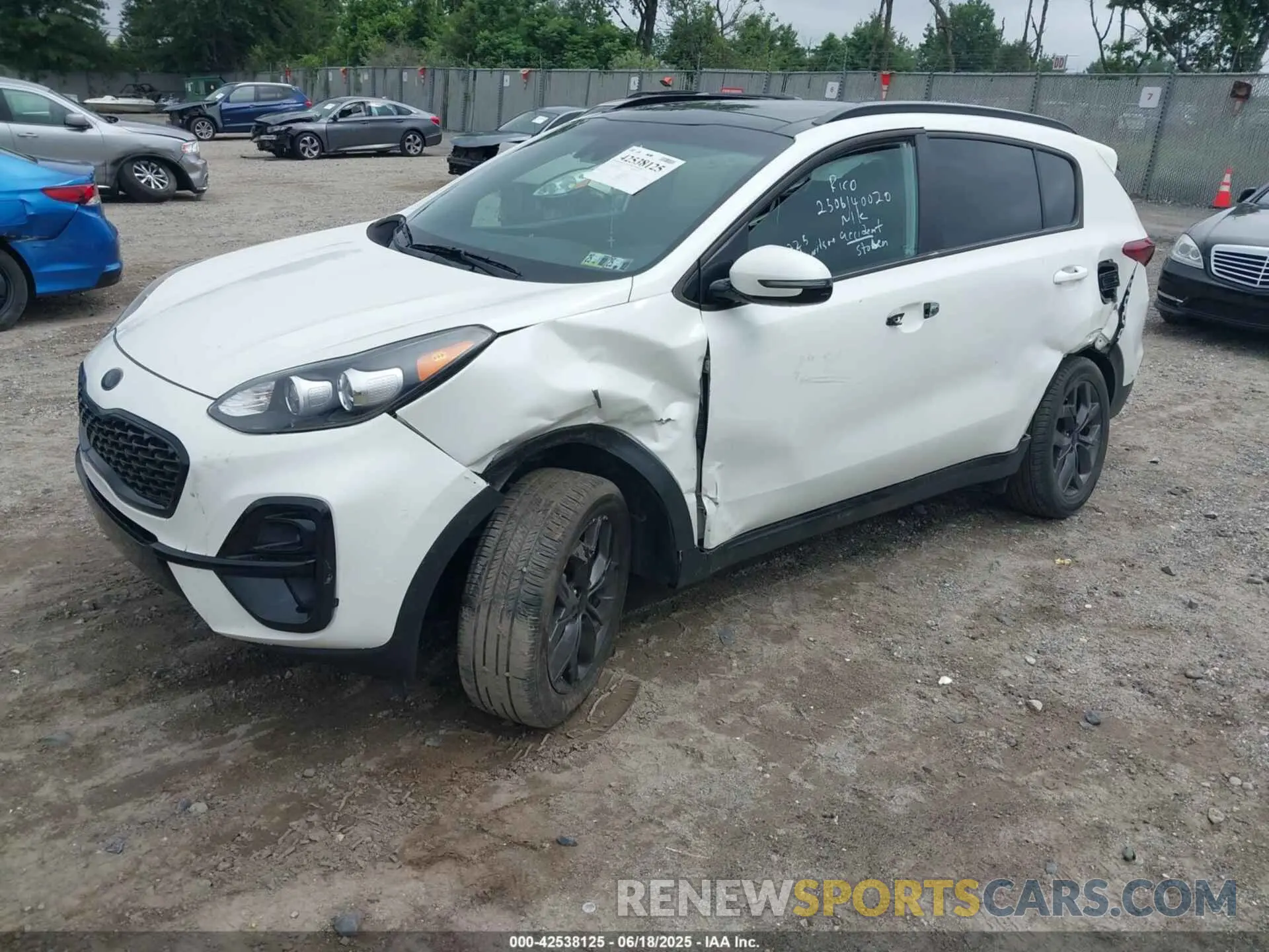 2 fotografías del automóvil dañado KNDP6CAC1N7017380 KIA SPORTAGE 2022