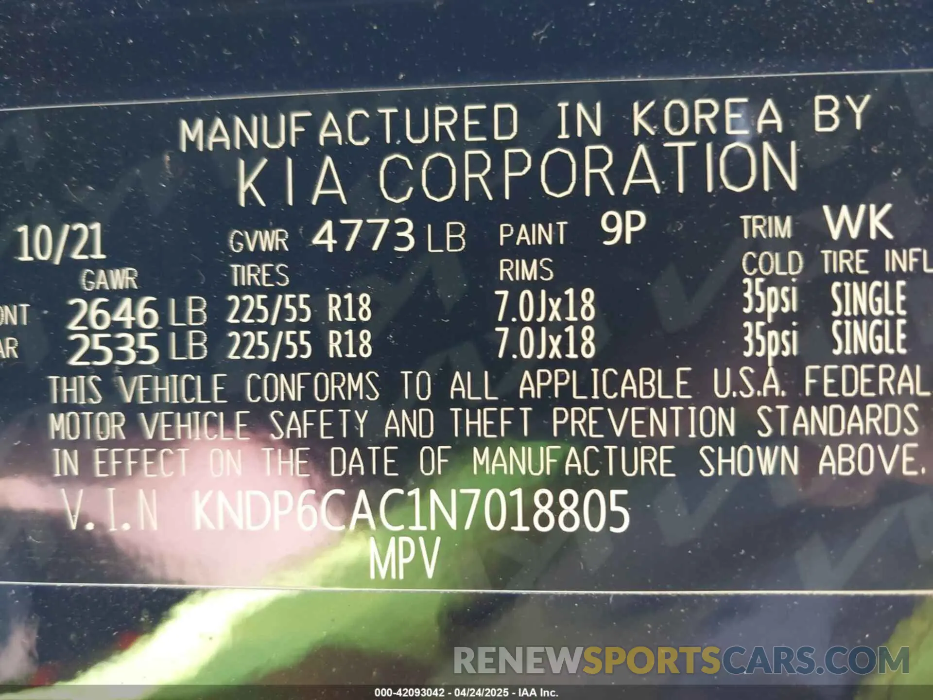 9 fotografías del automóvil dañado KNDP6CAC1N7018805 KIA SPORTAGE 2022