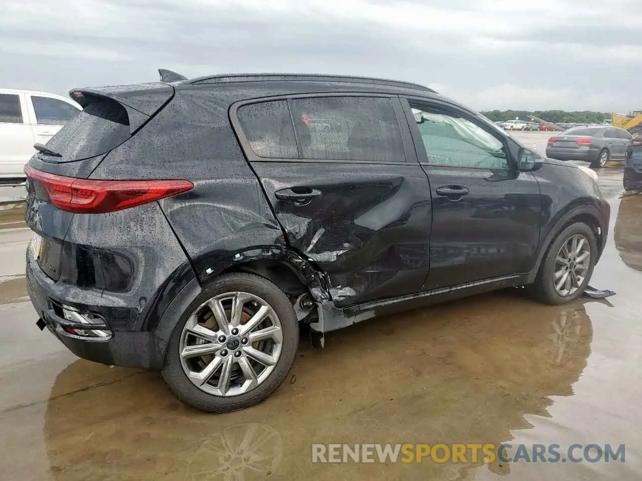 3 fotografías del automóvil dañado KNDP6CAC2N7021759 KIA SPORTAGE 2022