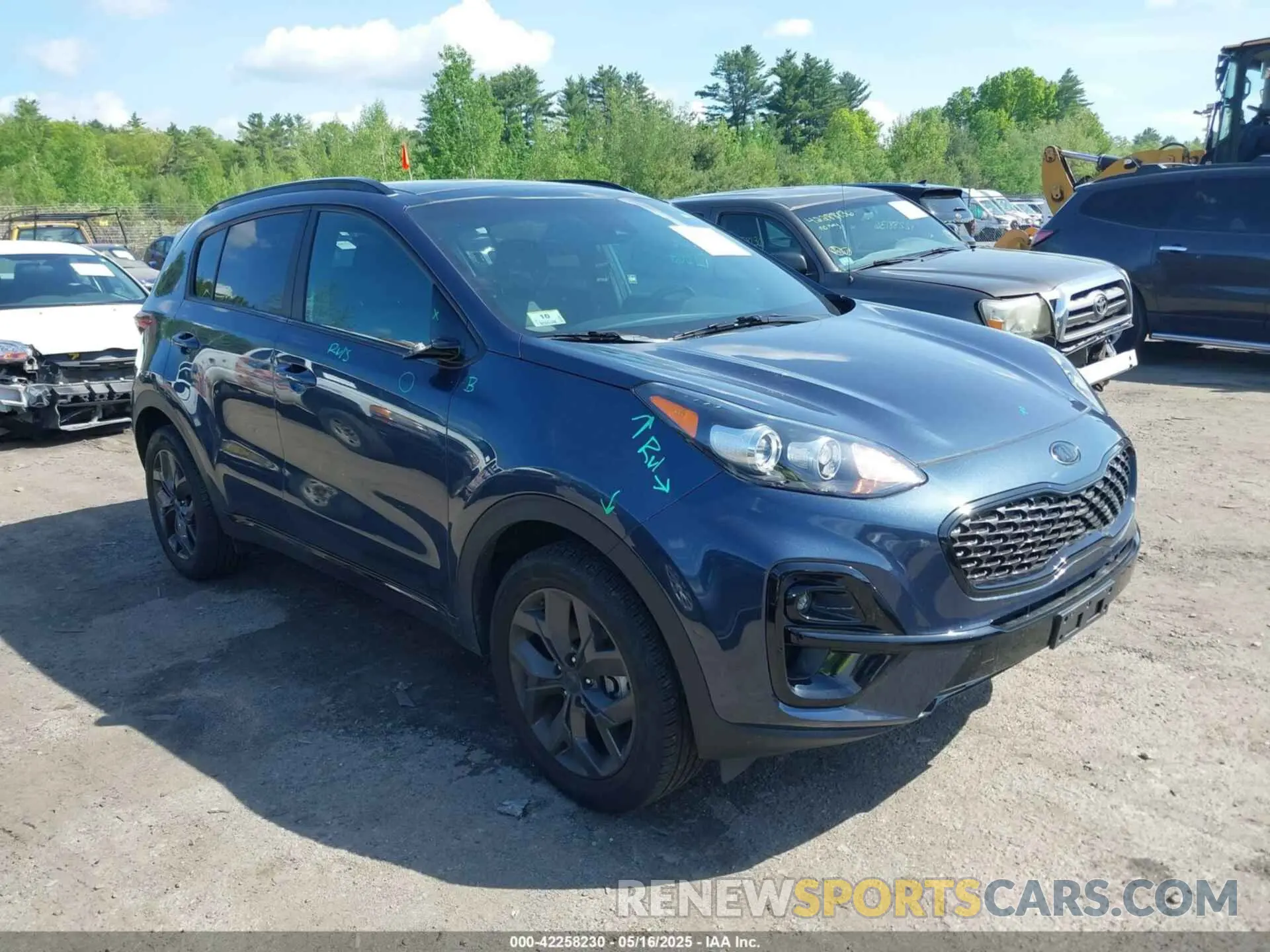 1 fotografías del automóvil dañado KNDP6CAC4N7002954 KIA SPORTAGE 2022