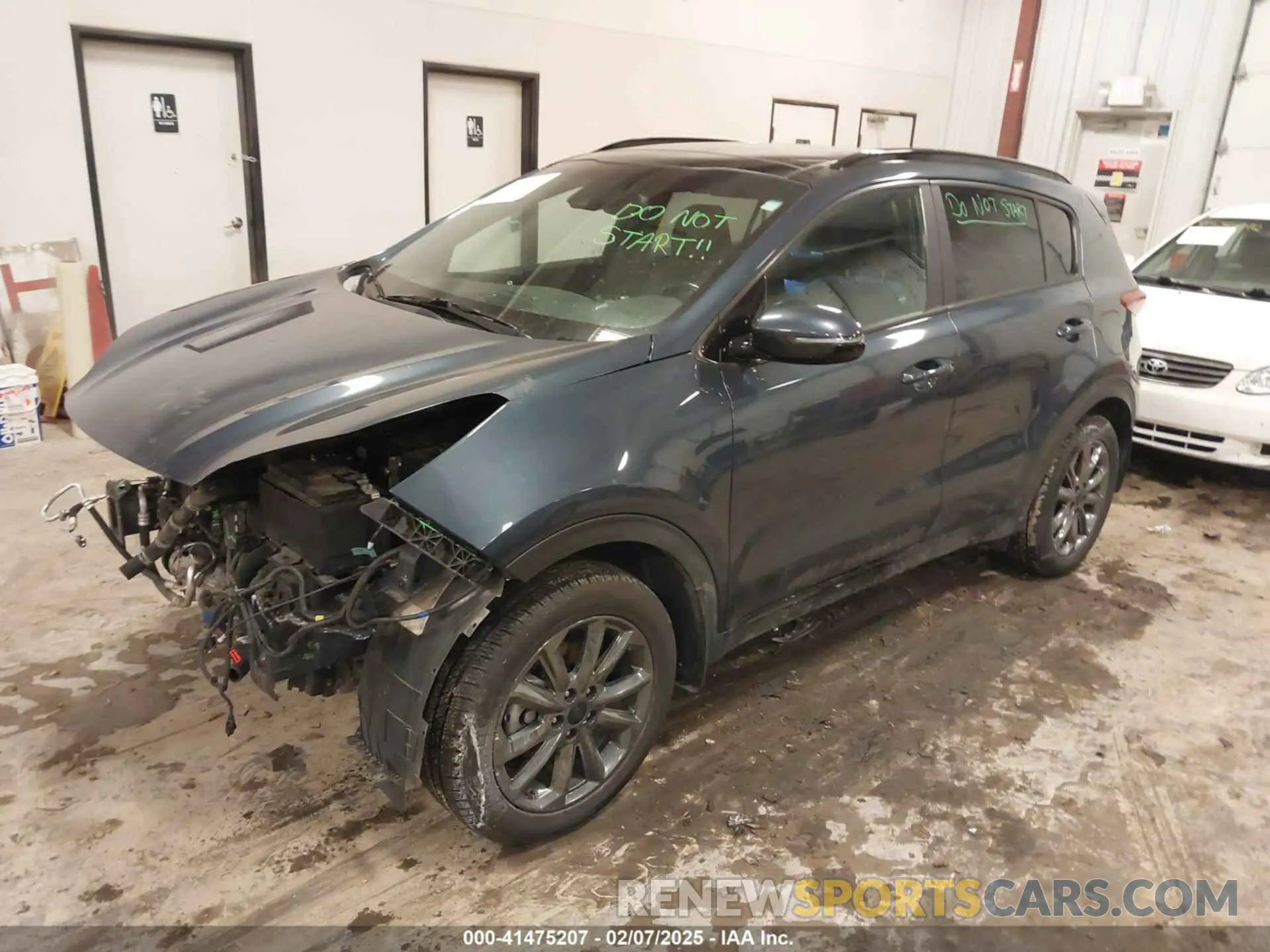 2 fotografías del automóvil dañado KNDP6CAC6N7997754 KIA SPORTAGE 2022