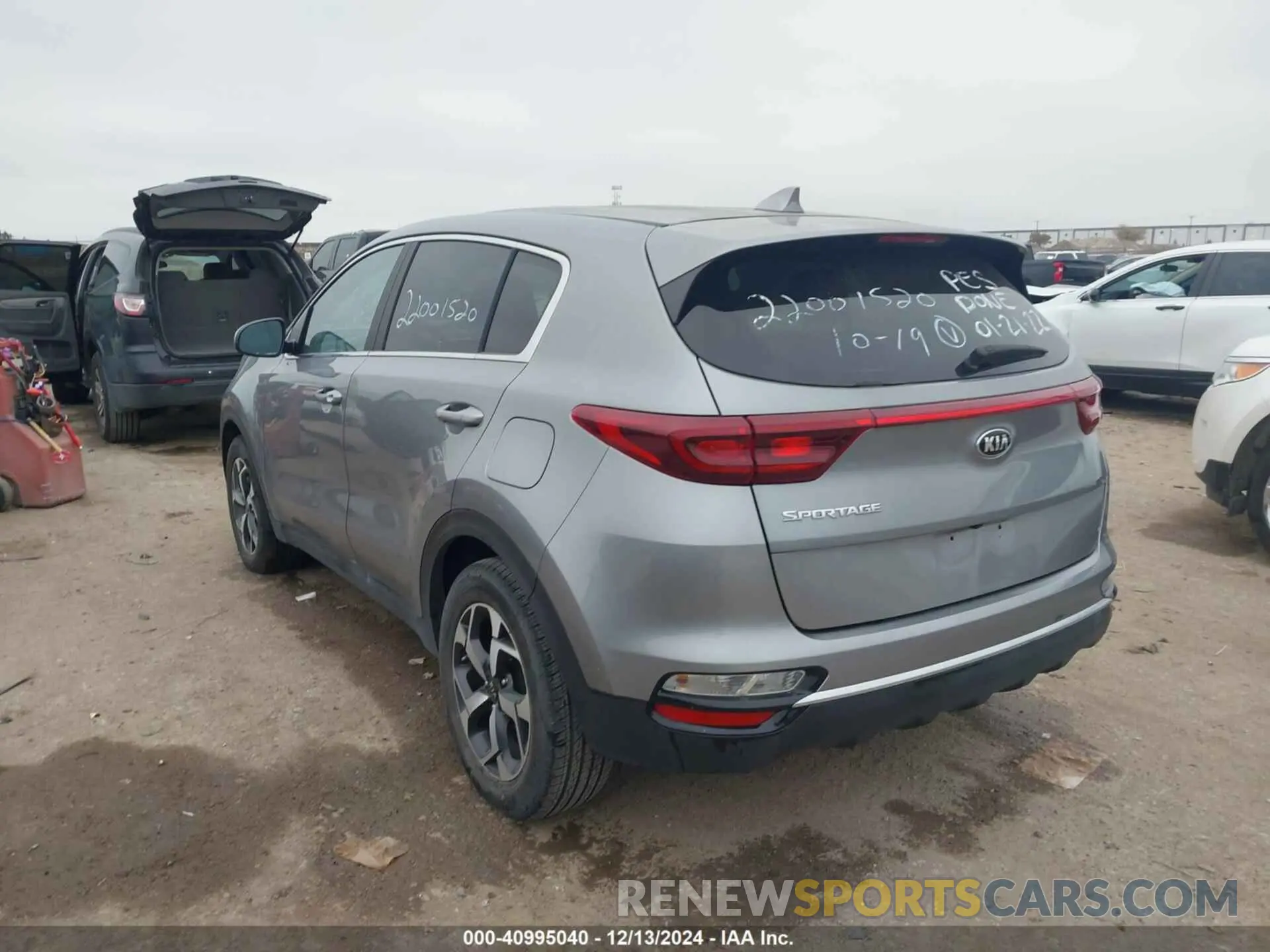 3 fotografías del automóvil dañado KNDPM3AC0N7984035 KIA SPORTAGE 2022