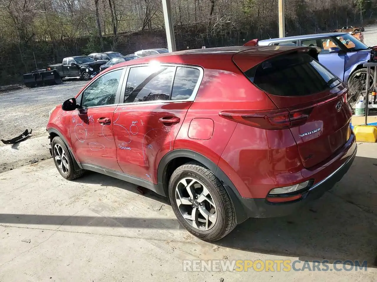 2 fotografías del automóvil dañado KNDPM3AC6N7947927 KIA SPORTAGE 2022