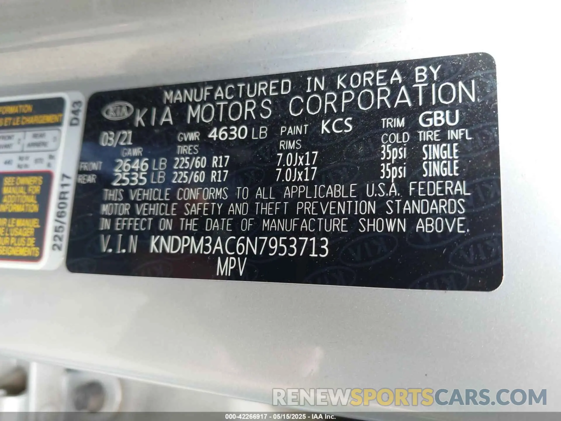9 fotografías del automóvil dañado KNDPM3AC6N7953713 KIA SPORTAGE 2022