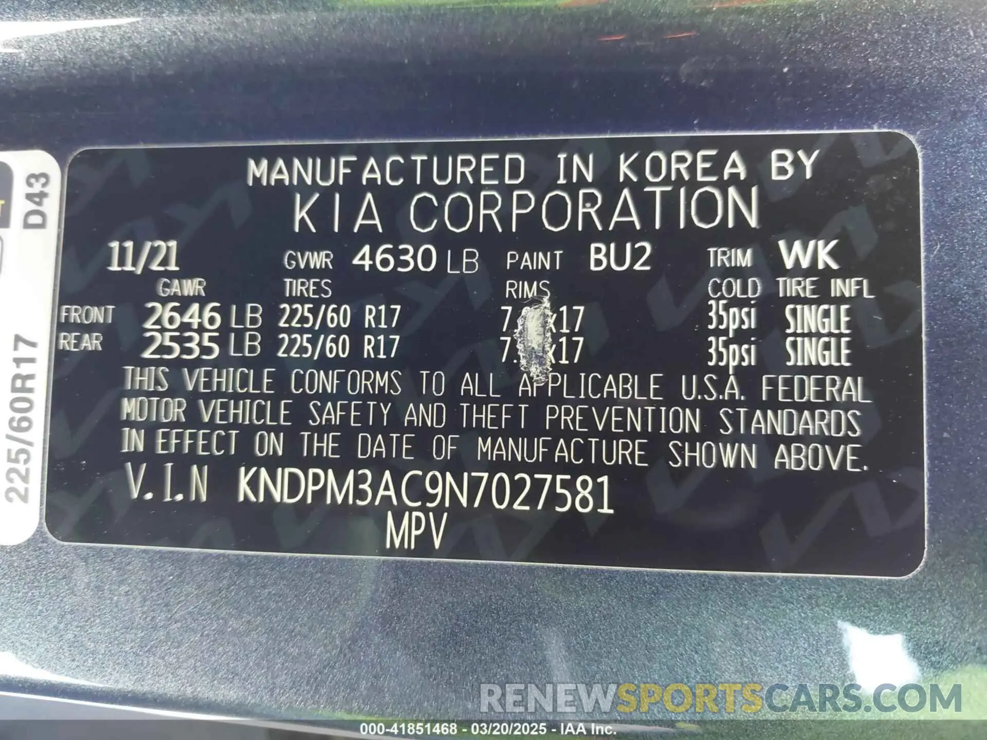 9 fotografías del automóvil dañado KNDPM3AC9N7027581 KIA SPORTAGE 2022