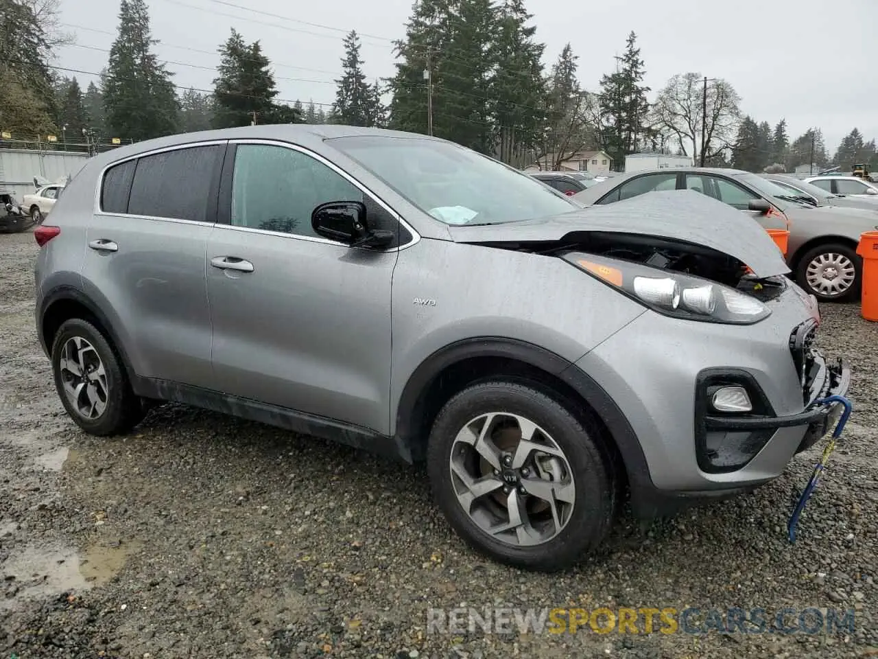 4 fotografías del automóvil dañado KNDPMCAC0N7016484 KIA SPORTAGE 2022