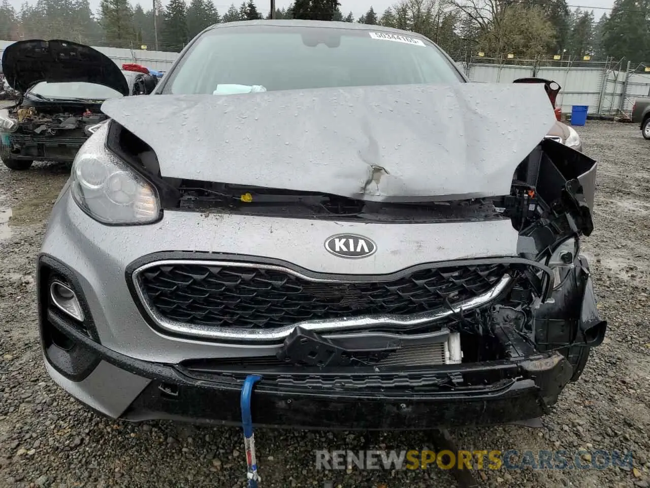 5 fotografías del automóvil dañado KNDPMCAC0N7016484 KIA SPORTAGE 2022