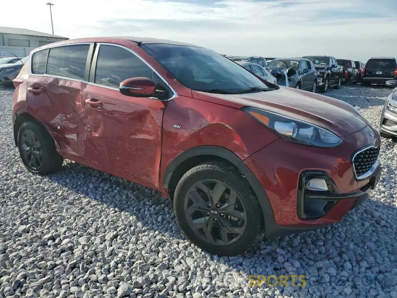 4 fotografías del automóvil dañado KNDPMCAC1N7015036 KIA SPORTAGE 2022