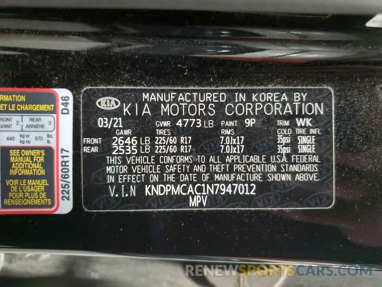 14 fotografías del automóvil dañado KNDPMCAC1N7947012 KIA SPORTAGE 2022