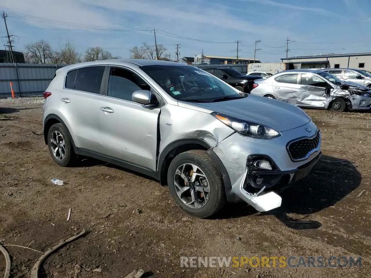 4 fotografías del automóvil dañado KNDPMCAC1N7950055 KIA SPORTAGE 2022