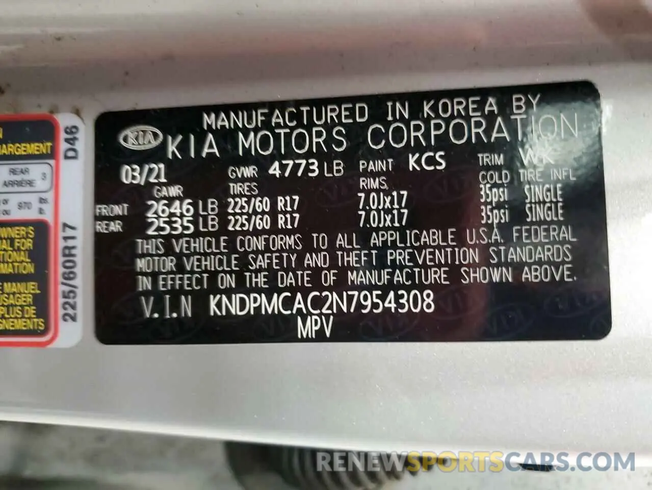 14 fotografías del automóvil dañado KNDPMCAC2N7954308 KIA SPORTAGE 2022