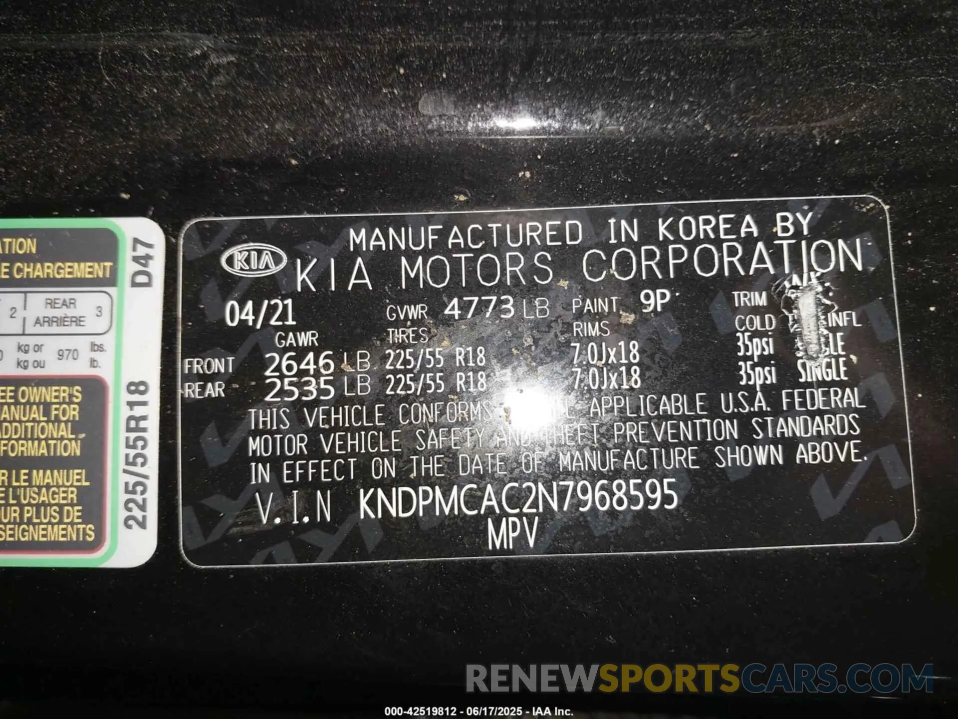 9 fotografías del automóvil dañado KNDPMCAC2N7968595 KIA SPORTAGE 2022