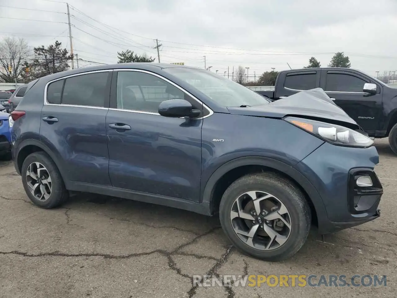 4 fotografías del automóvil dañado KNDPMCAC6N7973427 KIA SPORTAGE 2022