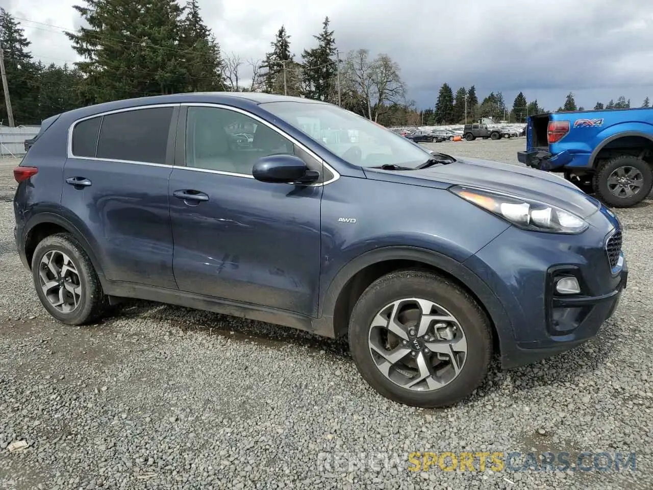 4 fotografías del automóvil dañado KNDPMCAC7N7949797 KIA SPORTAGE 2022