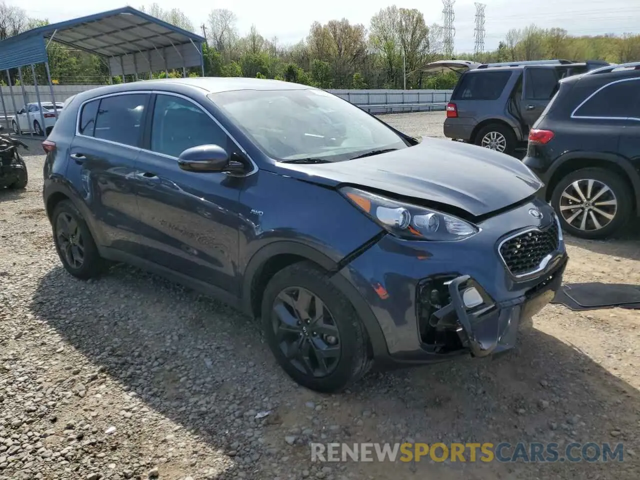 4 fotografías del automóvil dañado KNDPMCAC7N7957785 KIA SPORTAGE 2022
