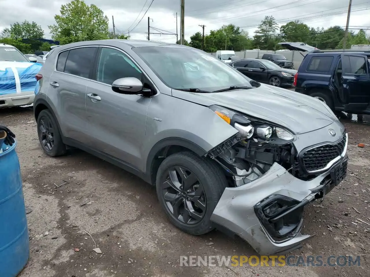 4 fotografías del automóvil dañado KNDPMCAC8N7960825 KIA SPORTAGE 2022