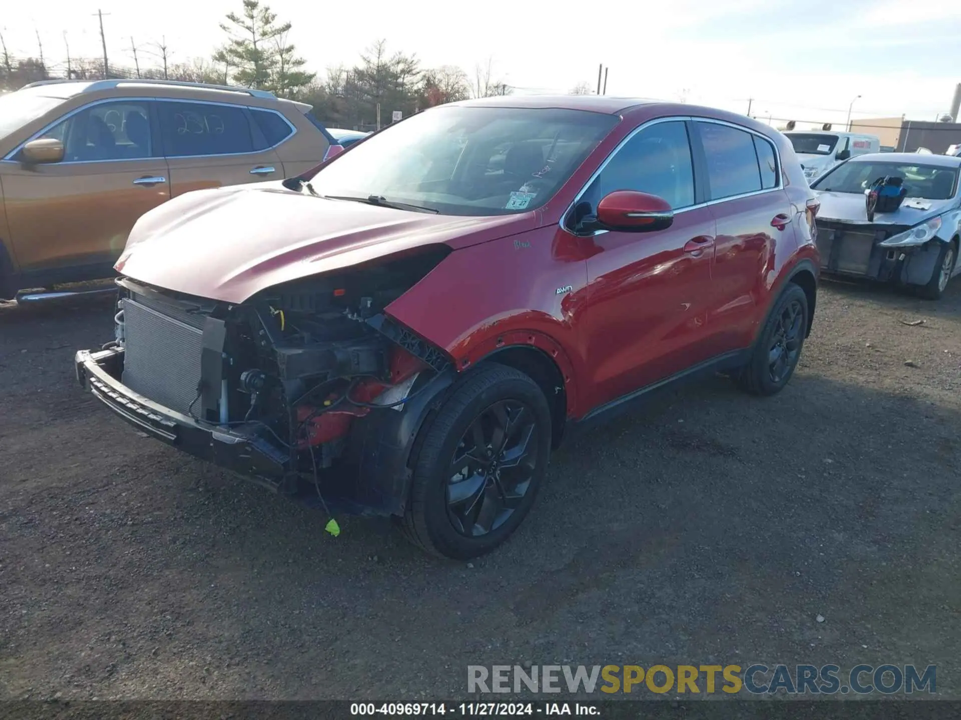 2 fotografías del automóvil dañado KNDPMCACXN7026620 KIA SPORTAGE 2022