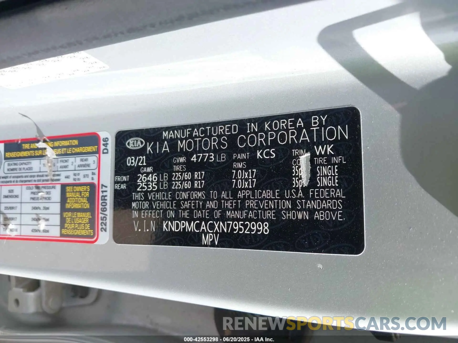 9 fotografías del automóvil dañado KNDPMCACXN7952998 KIA SPORTAGE 2022