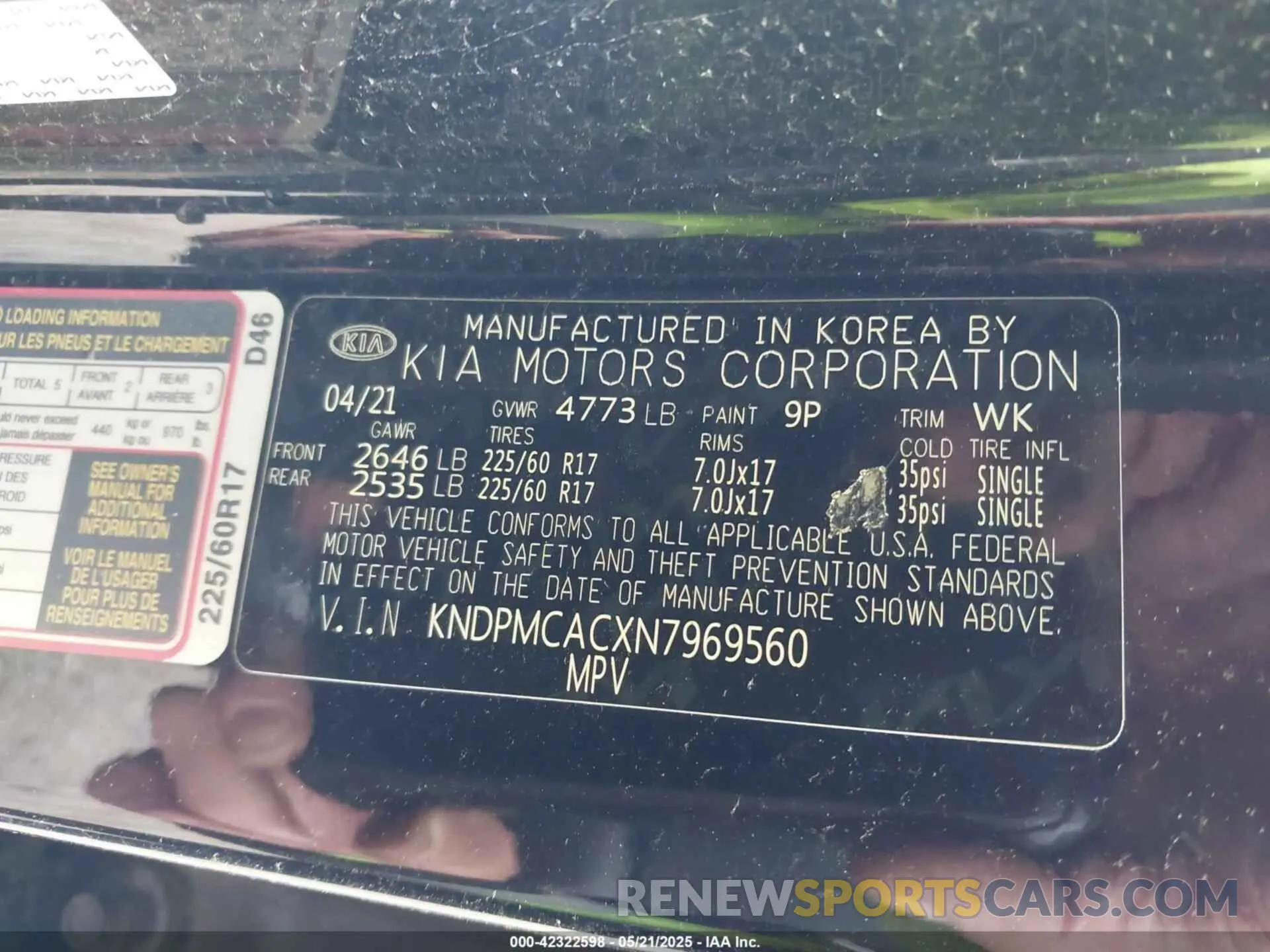 9 fotografías del automóvil dañado KNDPMCACXN7969560 KIA SPORTAGE 2022