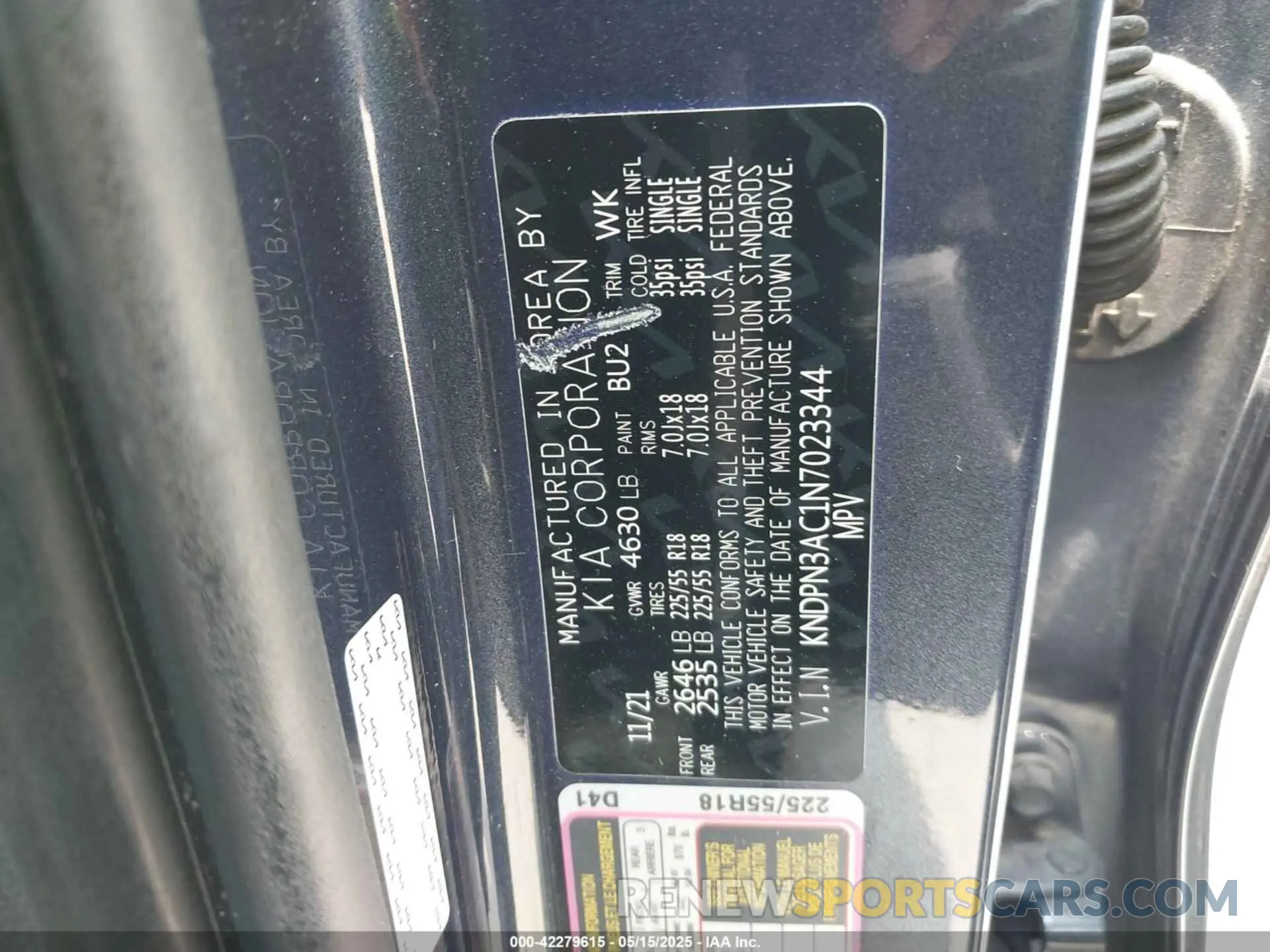 9 fotografías del automóvil dañado KNDPN3AC1N7023344 KIA SPORTAGE 2022