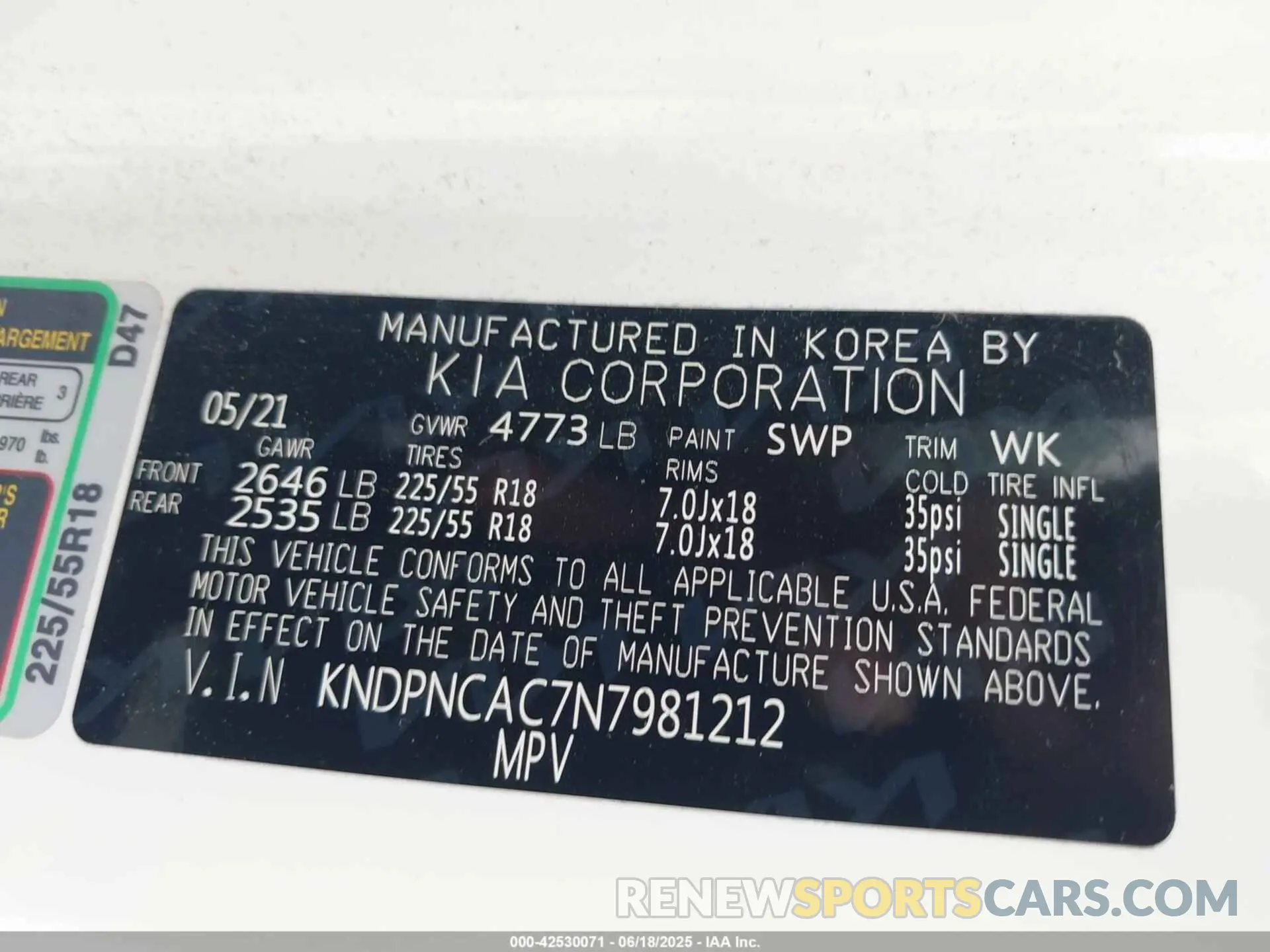 9 fotografías del automóvil dañado KNDPNCAC7N7981212 KIA SPORTAGE 2022