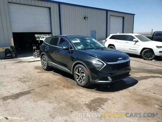 15 fotografías del automóvil dañado 5XYK33AF6PG021654 KIA SPORTAGE 2023