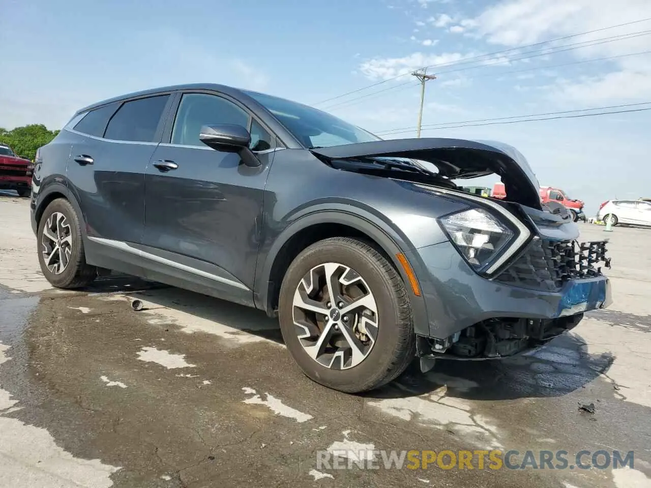 4 fotografías del automóvil dañado 5XYK33AF6PG063581 KIA SPORTAGE 2023