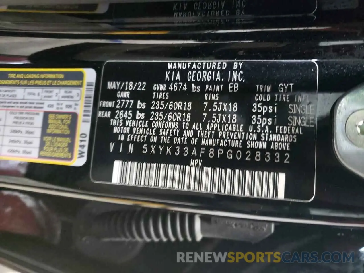 16 fotografías del automóvil dañado 5XYK33AF8PG028332 KIA SPORTAGE 2023