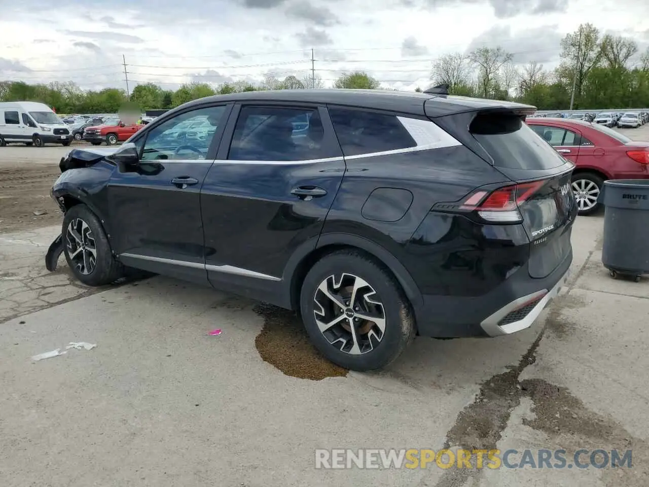 2 fotografías del automóvil dañado 5XYK33AF8PG076753 KIA SPORTAGE 2023
