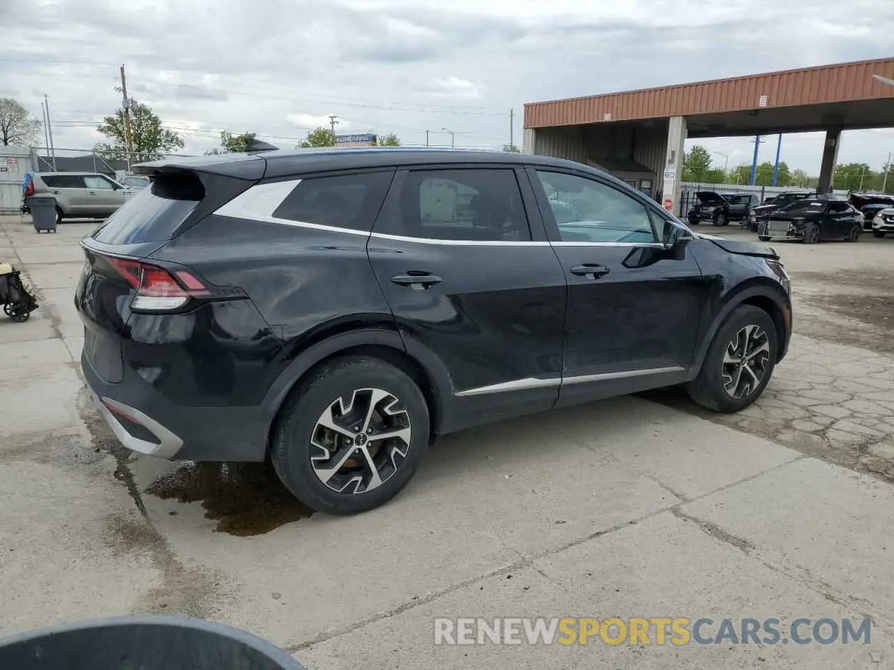 3 fotografías del automóvil dañado 5XYK33AF8PG076753 KIA SPORTAGE 2023